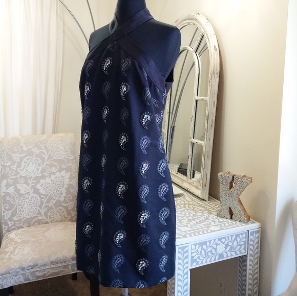 🍒NWT🍒 TED BAKER EMBELLISHED PAISLEY DRESS - Picture 4 of 12